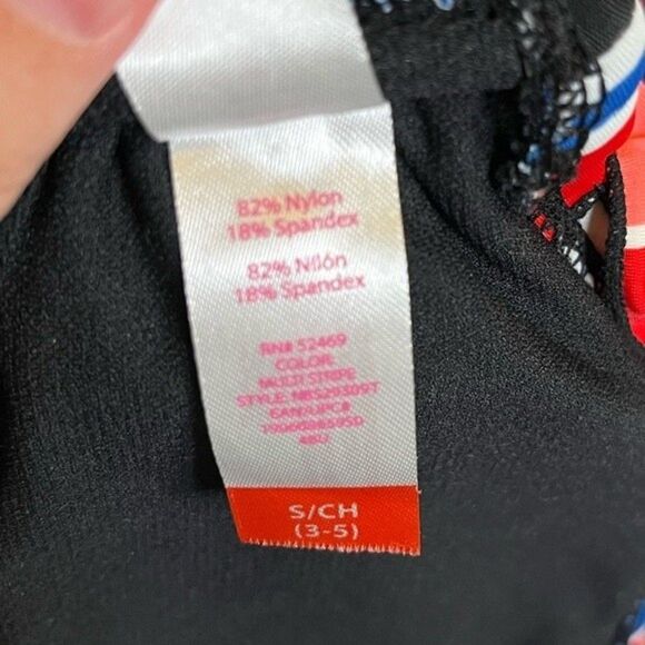 No Boundaries Multi-Color Striped Two Piece Bikini Size Small - Picture 7 of 8